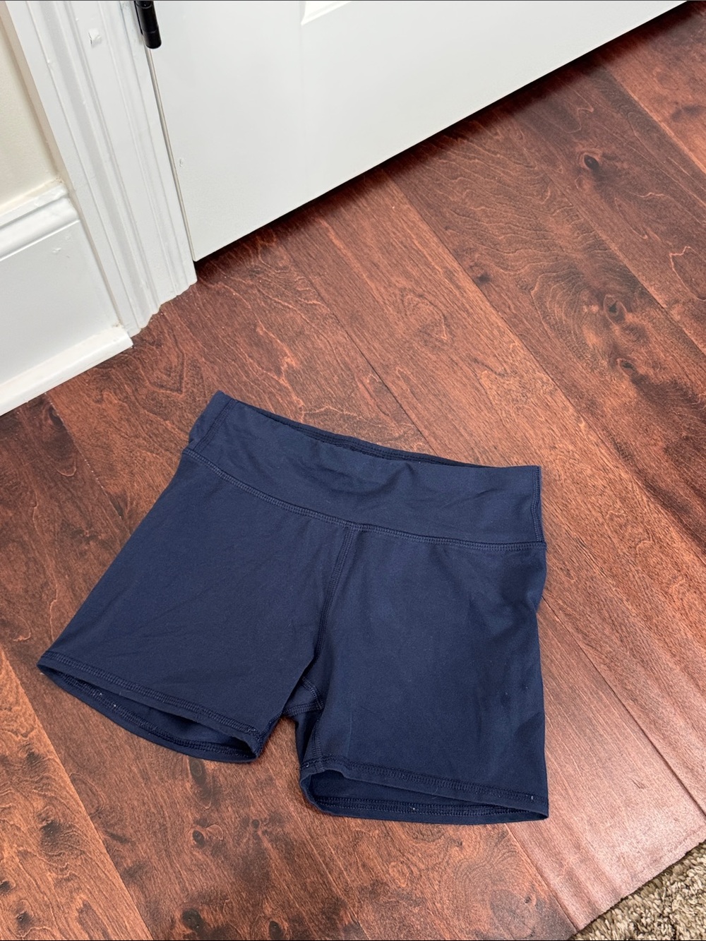 All in Motion brand Girls Navy Blue Volleyball Shorts Spandex Workout sz L 10/12